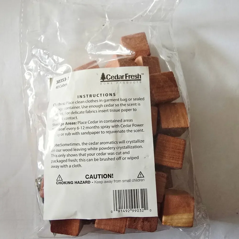 NIP Cedar Fresh Cedar Cubes, Sachets, and Rings Closet Refreshers